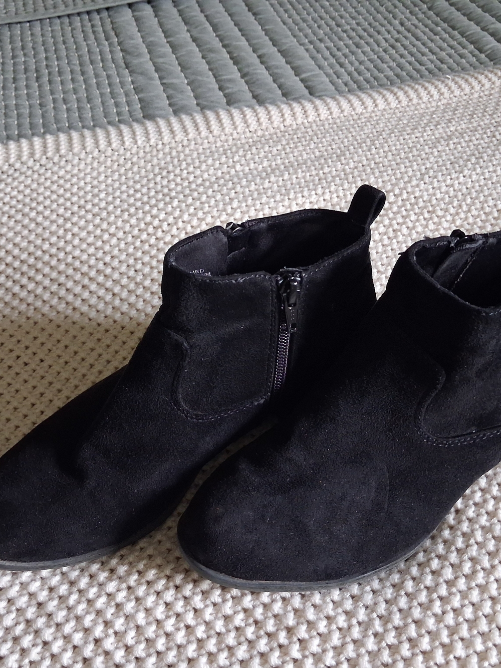 Kohl's Black Kids Suede Ankle Boots